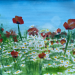 Poppy Field with Daisies (1)